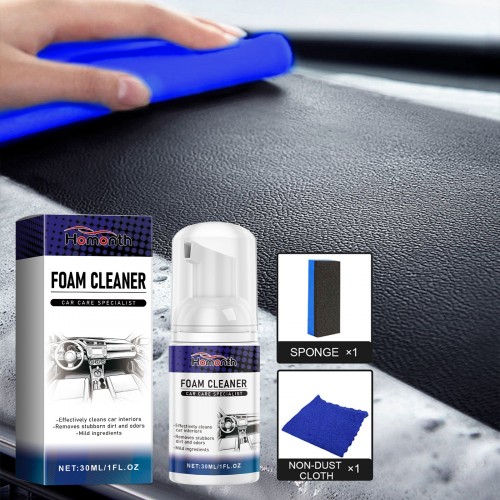 HOMONTH Car Multi-purpose Foam Cleaner Powerful Stain Remover Headliner Seat Car Upholstery Cleaner 30ml